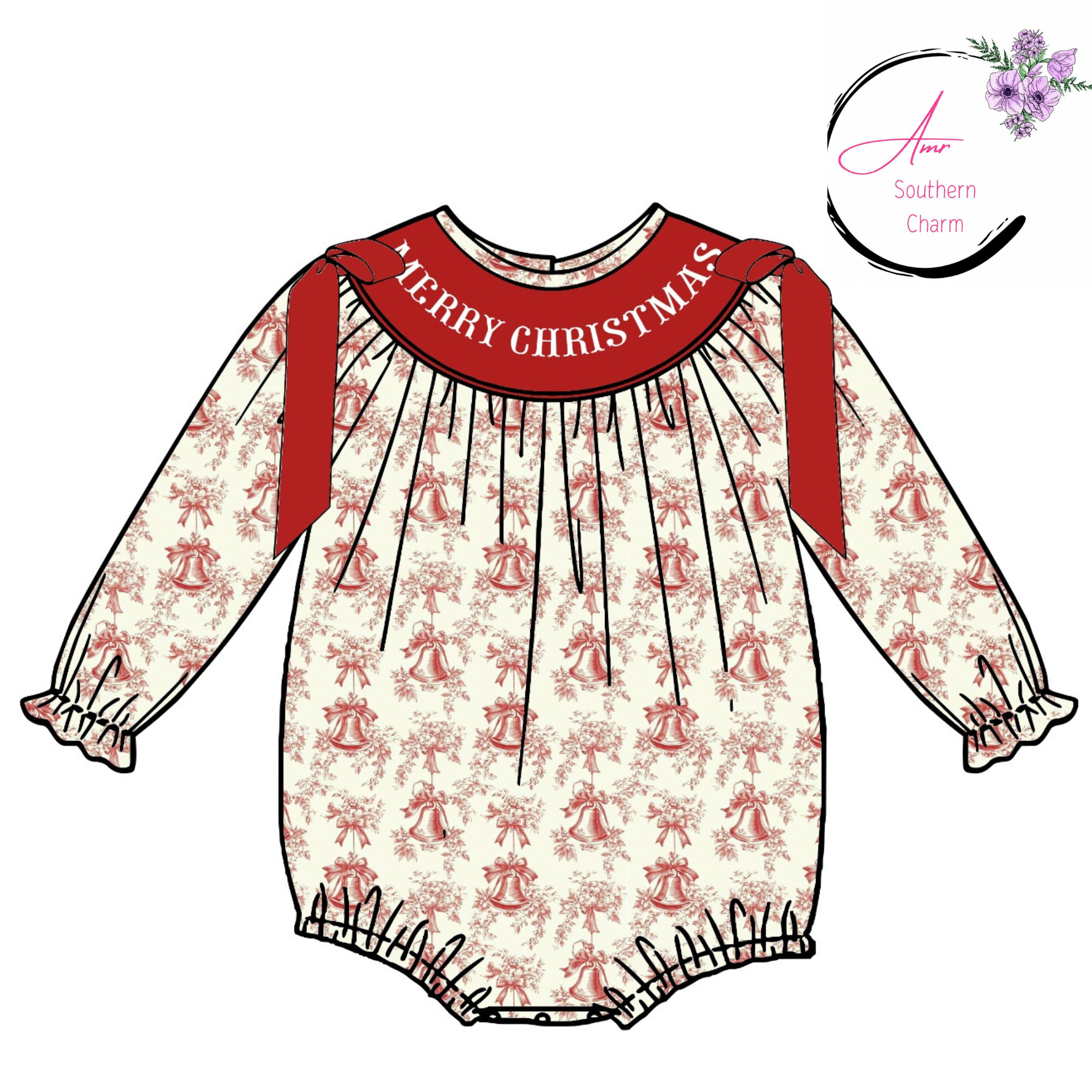 MERRY CHRISTMAS HAND SMOCKED PO