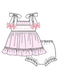 Baby doll hand smocked Po